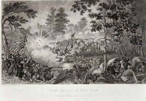The First Battle of Bull Run 21st July 1861 by Momberger, William