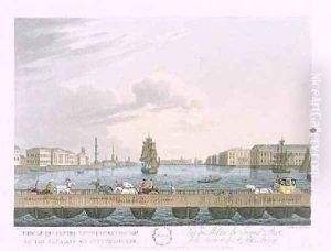 View of the centre of the Great Bridge of the Neva