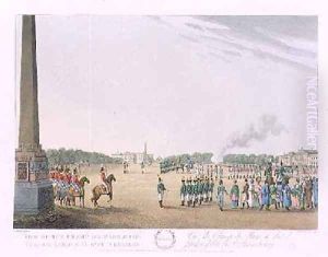 View of the Champs de Mars and the Summer Garden at St Petersburg by Mornay