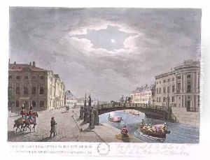 View of the Canal of the Moika by Mornay