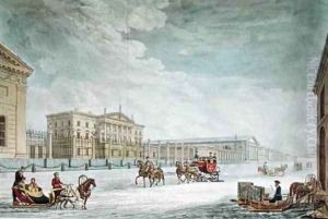 View of the Imperial Bank and the Shops at St Petersburg 2 by Mornay