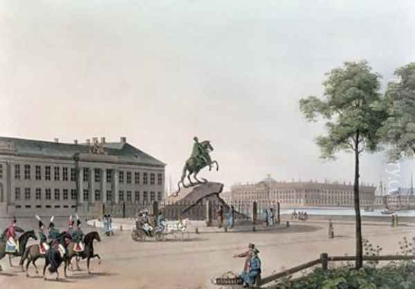 View of the Place of Peter the Great and the Senate House at St Petersburg - view 1