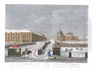 View of the Canal of Fontanka and the Barracks by Mornay