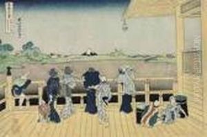 Gohyaku Rakanji Sazaido (sazai Hall Of The Five-hundred Rakan Temple) by Katsushika Hokusai