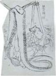 La Contemplation De La Pieuvre by Katsushika Hokusai