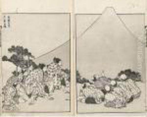 Ensemble Complet Des Trois Volumes Fugaku Hyakkei, Les "100 Vues Dumont Fuji" - view 1