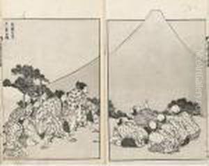 Ensemble Complet Des Trois Volumes Fugaku Hyakkei, Les "100 Vues Dumont Fuji" by Katsushika Hokusai