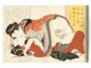 Patterns Of Loving Couples by Katsushika Hokusai