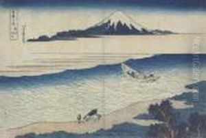 Bushu Tamagawa by Katsushika Hokusai