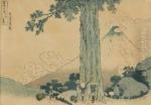 Mishima Pass In Kaiprovince,
 From 
Thirty-six Views Of Mt. Fuji