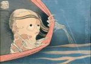 Le Fantome De Kohada Koheiji by Katsushika Hokusai