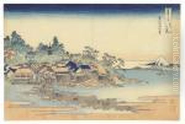 Soshu Enoshima (enoshima In 
Sagami Province), From The Seriesfugaku Sanjurokkei (thirty-six Views Of
 Mount Fuji) - view 1