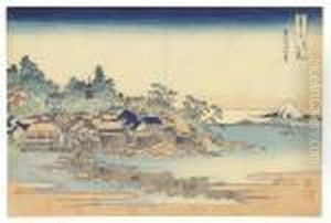 Soshu Enoshima (enoshima In 
Sagami Province), From The Seriesfugaku Sanjurokkei (thirty-six Views Of
 Mount Fuji) by Katsushika Hokusai