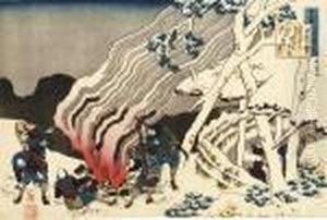 From The Series 
Hyakunin Isshu Uba Ga Etoki by Katsushika Hokusai