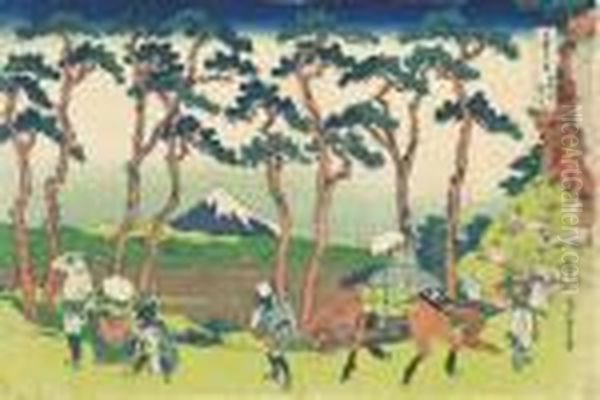 From The Series Fugaku Sanju-rokkei [thirty-six Views Of Mount Fuji] Tokaido Hodogaya - view 1
