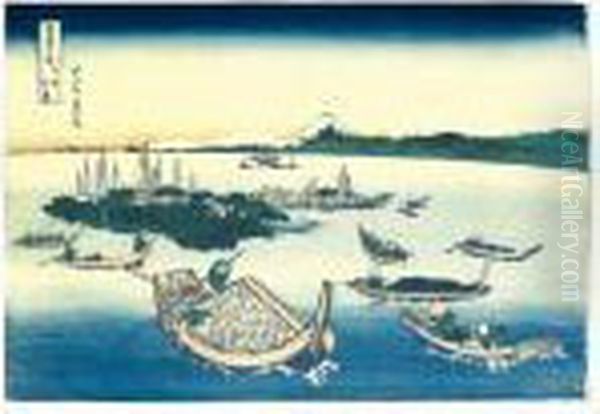 ````buyo Tsukudajima' (tsukuda 
Island In Musashi Province) From The Series ````fugaku Sanjurokkei' 
(thirty-six Views Of Mt. Fuji) - view 1
