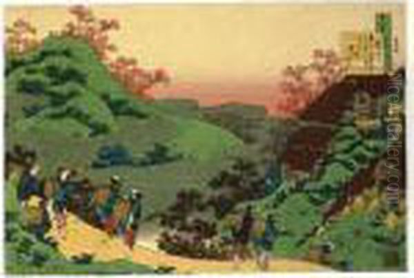 Sarumaru Dayu From The 
````hyakunin Isshu Ubaga Etoki' (one Hundred Poems As Explained By The 
Nurse) - view 1