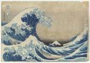 Kanagawa Oki Nami Ura (in The 
Well Of The Great Wave Off Kanagawa),from The Series Fugaku Sanjurokkei 
(the Thirty-six Views Of Mountfuji)