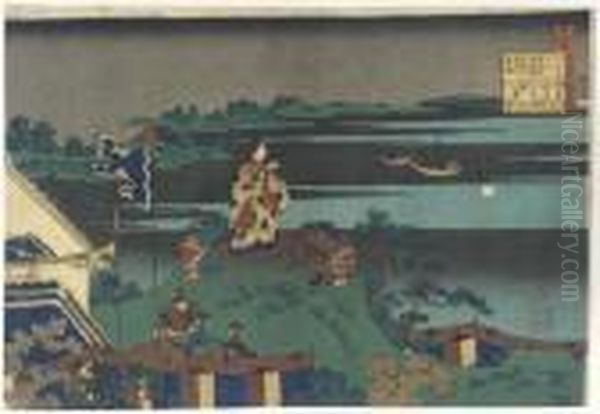 Abe No Nakamaro, From The Series
Hyakunin Isshu Uba Ga Etoki (thehundred Poems As Told By The Nurse) - view 1