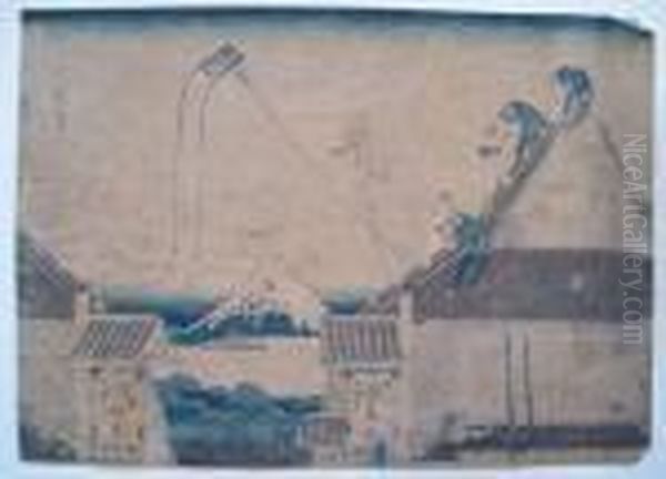Fuji From Saruga Street In Edo - view 1