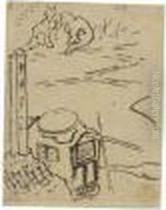 Scene De Campagne by Katsushika Hokusai