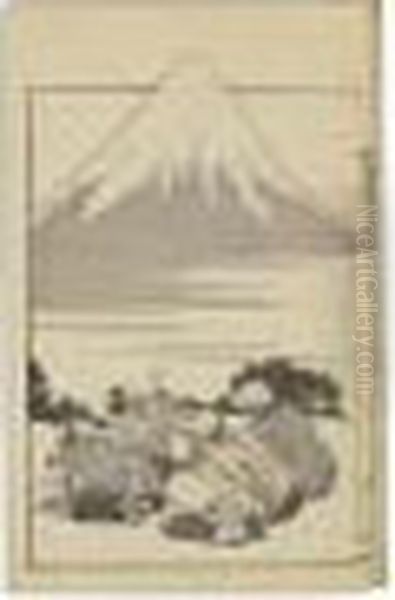 Fugaku Hyakkei. Les Cent Vues Du Mont Fuji - view 1