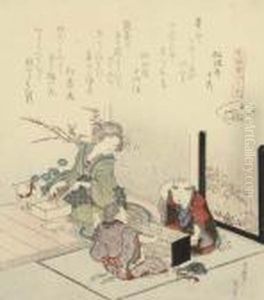 Nadeshikogai (wild Pinks Shell) by Katsushika Hokusai