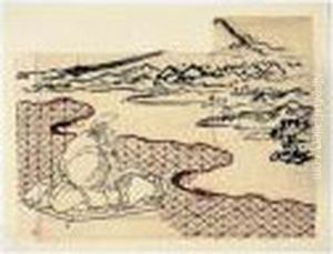 Dessin Preparatoire Pour Les Cent Vues Du Mont Fuji by Katsushika Hokusai