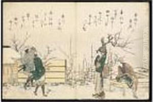 Miyako-dori. L'oiseau De La Capitale by Katsushika Hokusai