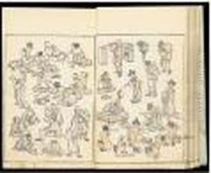 Hokusai Manga. Croquis D'hokusai by Katsushika Hokusai