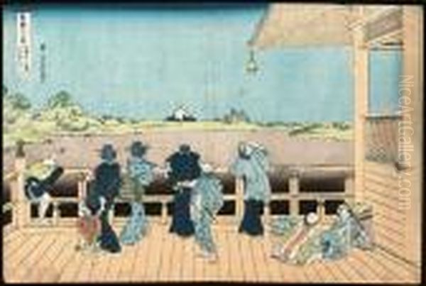 Gohyakurakanji Sazaido (sazai
Hall Of The 'five-hundred Rakan'temple), From The Series Fugaku
Sanjurokkei (the Thirty-six Viewsof Mount Fuji) - view 1