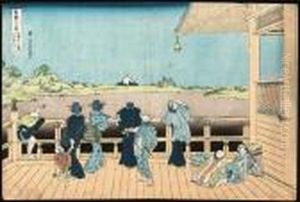 Gohyakurakanji Sazaido (sazai
Hall Of The 'five-hundred Rakan'temple), From The Series Fugaku
Sanjurokkei (the Thirty-six Viewsof Mount Fuji) by Katsushika Hokusai