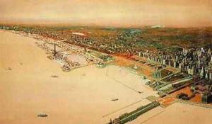View of Chicago Skyline Century of Progress