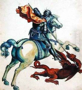 St George and the Dragon by Alexander Marshal