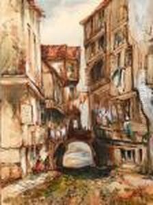Italian Street Scene by James Holland