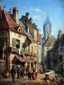 Continental Street Scene by James Holland