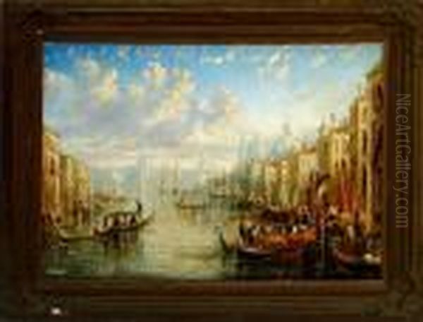 A Canal Scenery From Venice - view 1