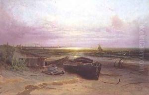 Beach at Narva Bay 1890 by Arseniy Ivanovich Meshchersky