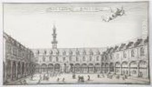 Four Views Of London by Wenceslaus Hollar