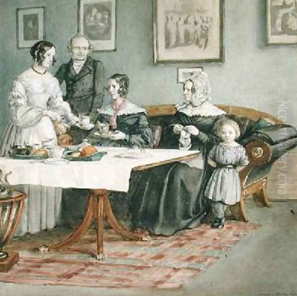 Professor Johannes Classen 1805-91 and Family 1840 - view 1