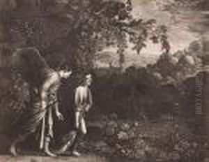 Tobit And The Angel by Wenceslaus Hollar