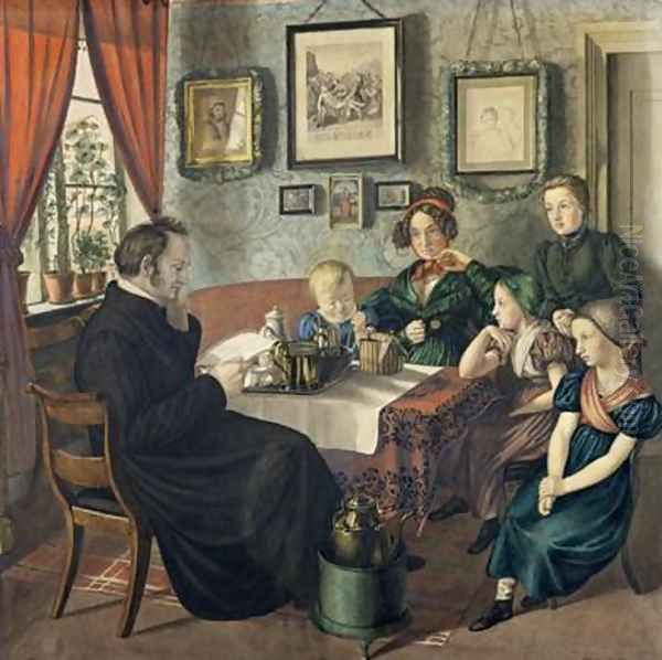 Pastor Johann Wilhelm Rautenberg and his Family 1833 - view 1