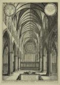Cathedralinterior by Wenceslaus Hollar