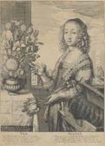 The Four Seasons: The Three-quarter Length Figures (godfrey 43) by Wenceslaus Hollar