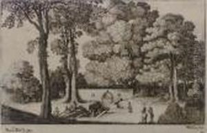The Mineral Well by Wenceslaus Hollar
