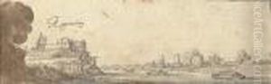 View Of Regensburg by Wenceslaus Hollar