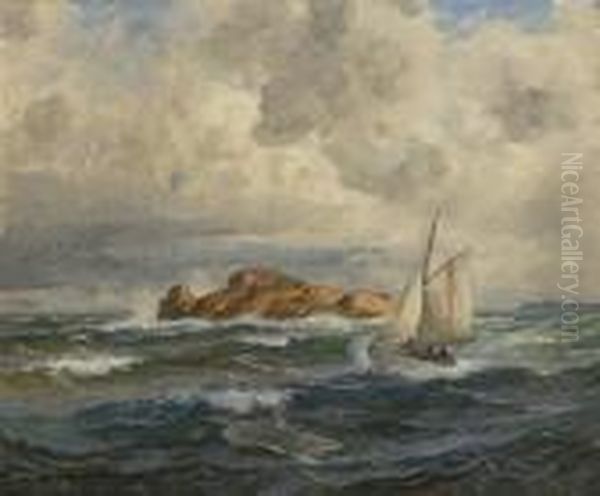 Coastal Landscape With Pilot Boat - view 1