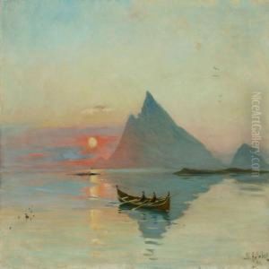 A Longboat Along The Coast