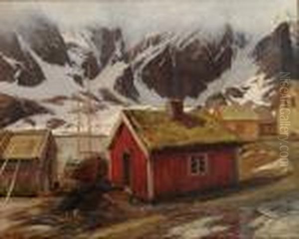 Fiskevaer I Lofoten 1902 - view 1