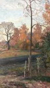 Hostlandskap 1896 by Thorolf Holmboe
